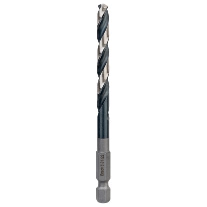 Špirálový vrták Bosch HSS Impact Control, 6 mm, na vŕtanie do kovu.