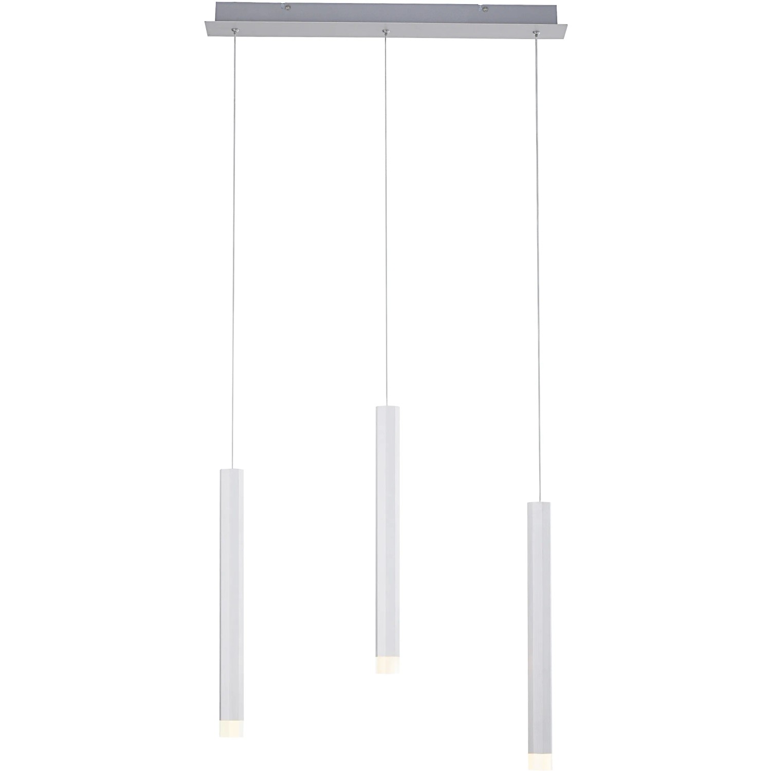 E-shop Just Light. Závesné LED svietidlo Bruno, 3000K, 3x550lm, hliníková, 55 x 120 cm