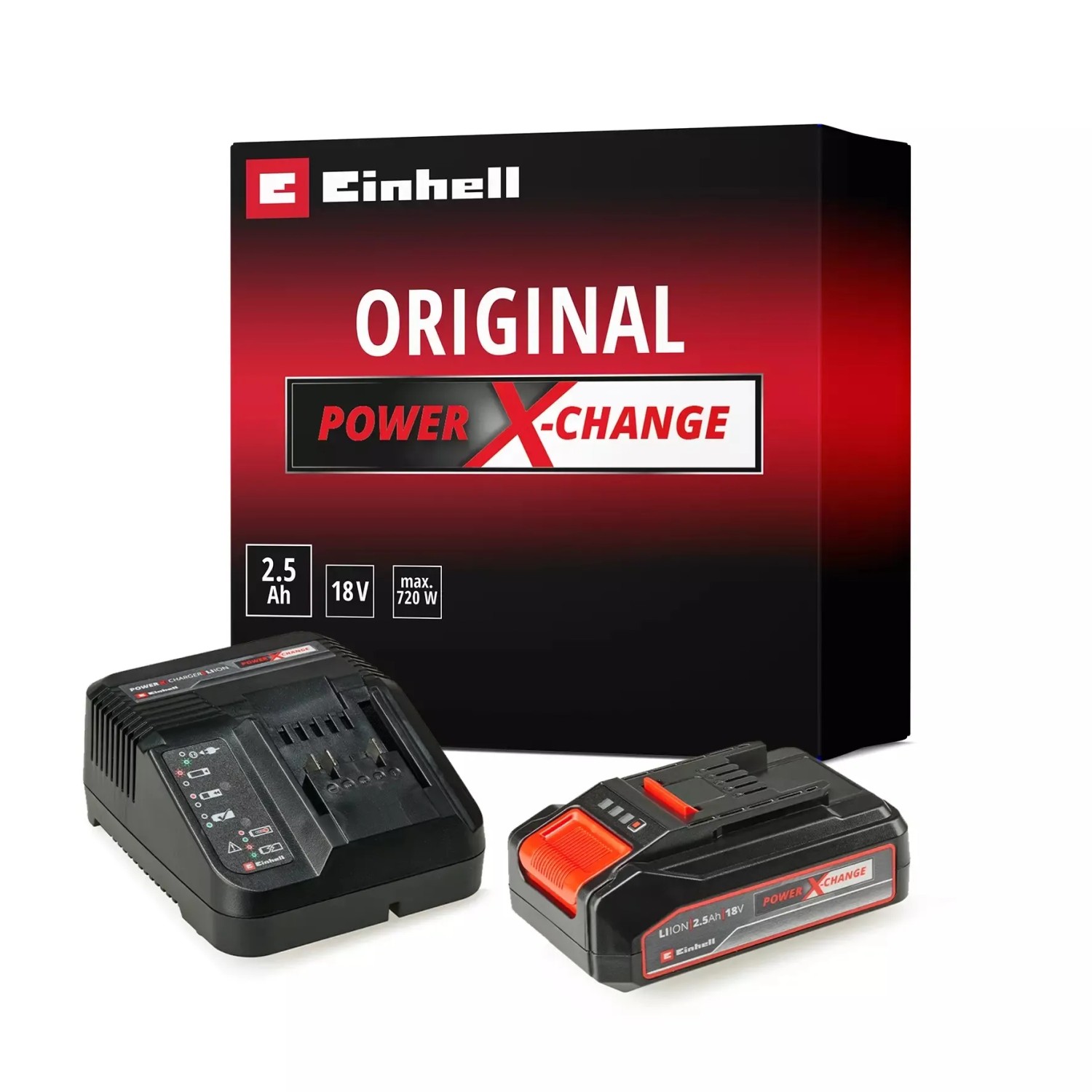 E-shop Einhell Power X-Change Štartovacia súprava 18V 2,5Ah PXC Starter Kit