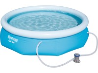 Bestway Bazén Fast Set vr. čerpadla a kartuše, modrý, pr. 305 x 76 cm