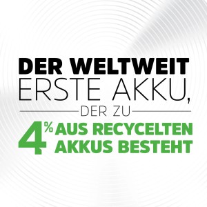 Batéria Energizer Power Plus: Prvá batéria na svete vyrobená zo 4 % recyklovaných batérií.