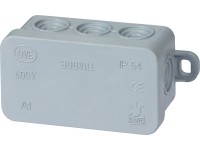 Rozbočovacia krabica na omietku 75 mm x 45 mm, IP54 sivá