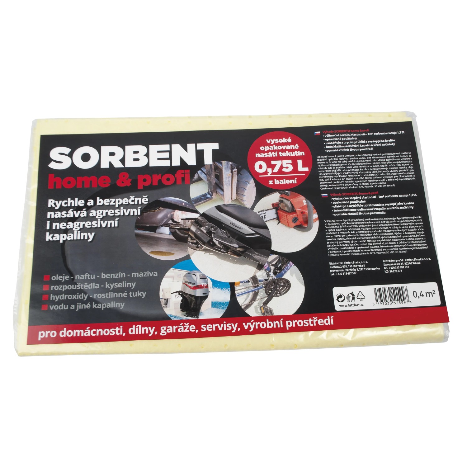 E-shop Kittfort Textilný sorbent Profi Plus 0,4 m2
