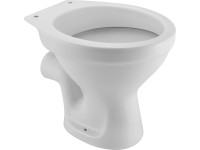 Stojace WC, vodorovný odpad, biela keramika, 48 x 36 x 39 cm