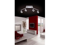 Paul Neuhaus Stropné LED sviet. Sileda 4bod., 4x24 W, IP44, hliník, 18 x 94 cm
