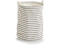 Zeller Present Látkový kôš na bielizeň Stripes, sivo-biela, pr. 38 x 48 cm Zeller Present Látkový kôš na bielizeň Stripes, sivo-biela, pr. 38 x 48 cm