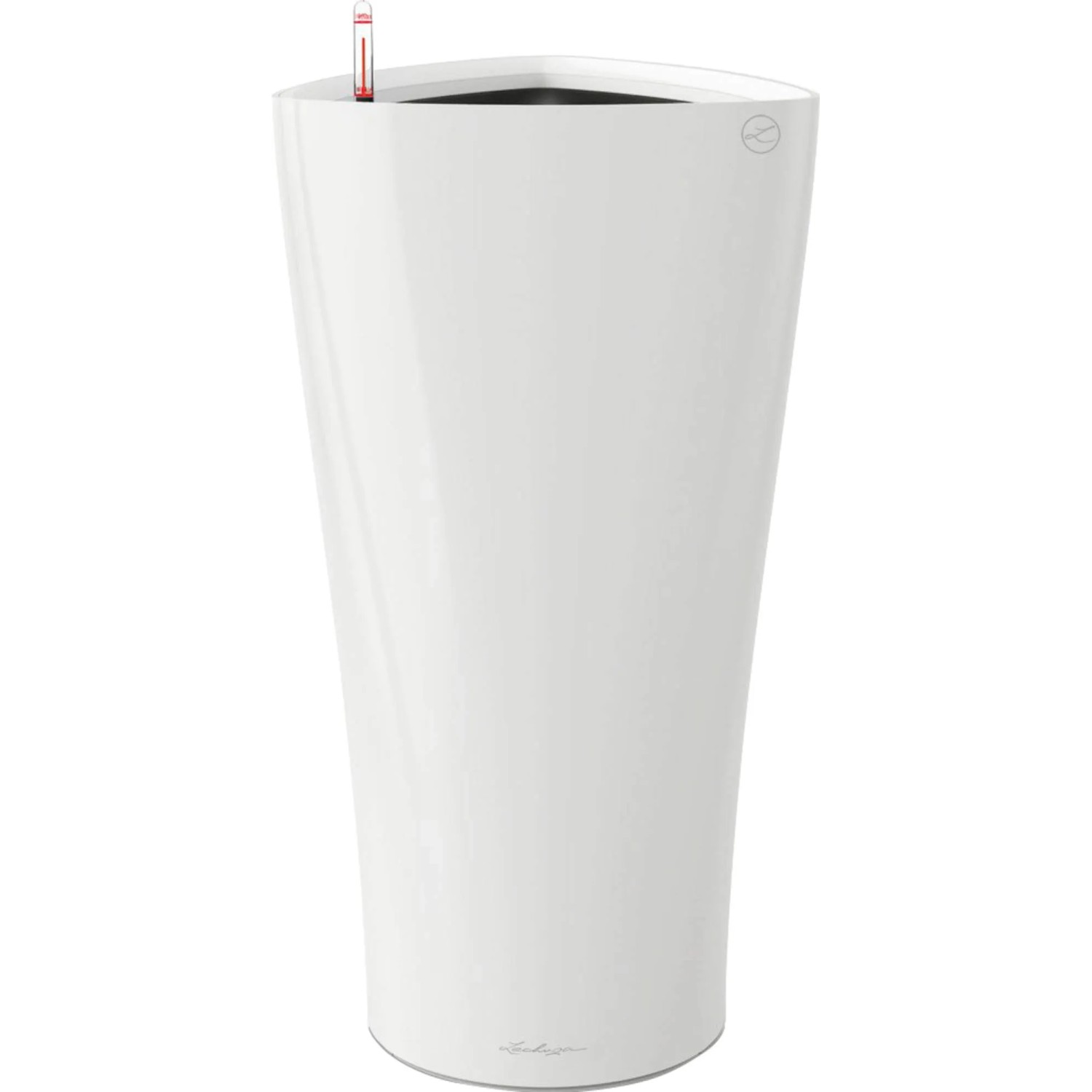 E-shop Lechuza Kvetináč Delta Premium 30, biela vysoko lesklá, pr. 30 x 56 cm
