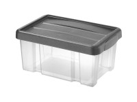 Tontarelli Box PUZZLE s vekom 5 l transparent/grafit, 29,4 x 19,6 x 14 cm Tontarelli Box PUZZLE s vekom 5 l transparent/grafit, 29,4 x 19,6 x 14 cm