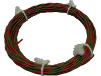 Telekomunikačný kábel YT červeno-zelený 2 x 0,8 mm2 10 m