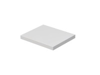 INTEDOOR Umývadlová doska BEE bez výrezu, š. 60 cm, biela lesk