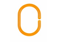 Spirella Krúžok na sprchový záves C-Minor plastový priehľadný Clear oranžový