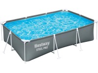 Bestway Bazén s oceľovým rámom Steel Pro, sivá, 300 x 201 x 75 cm