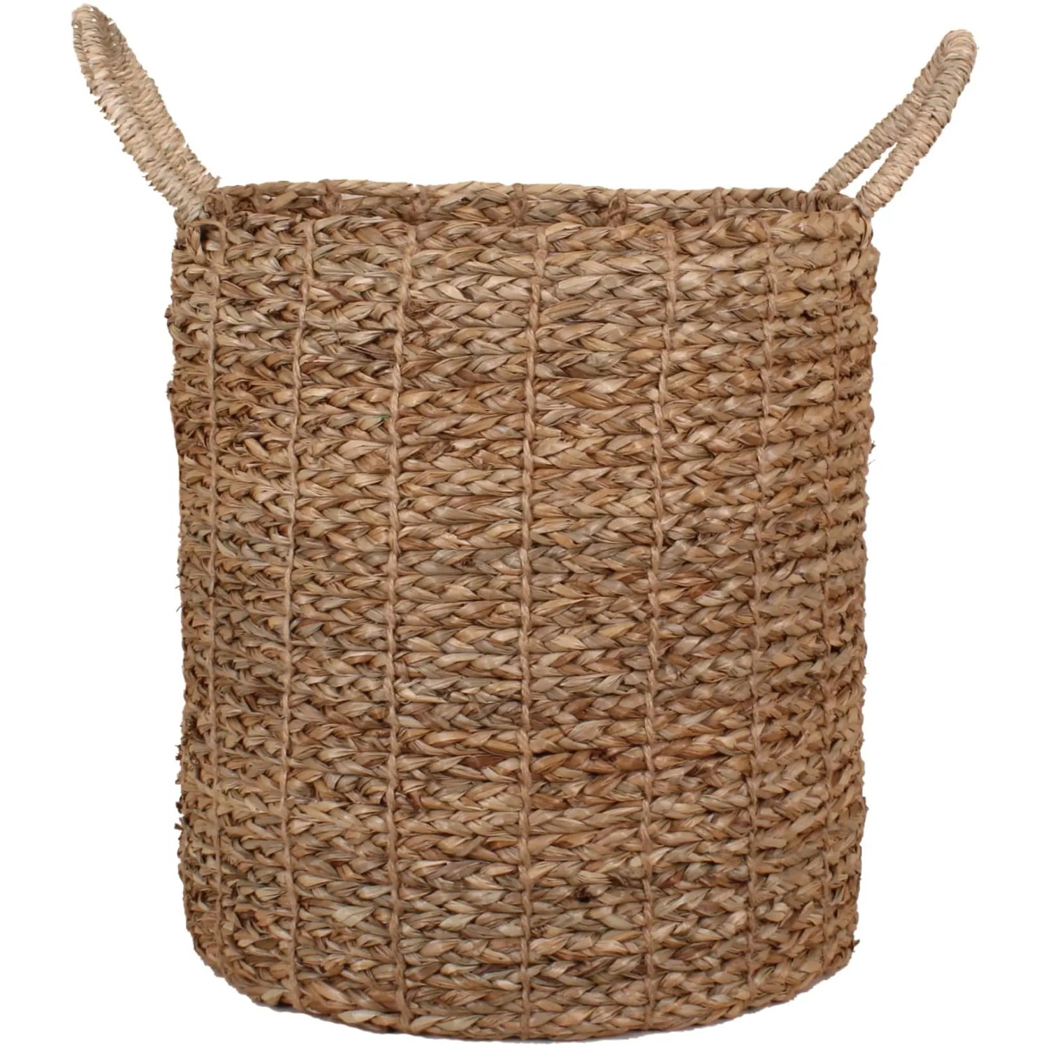 E-shop Košík s ušami z morskej trávy prírodná, pr. 30 x 32 cm