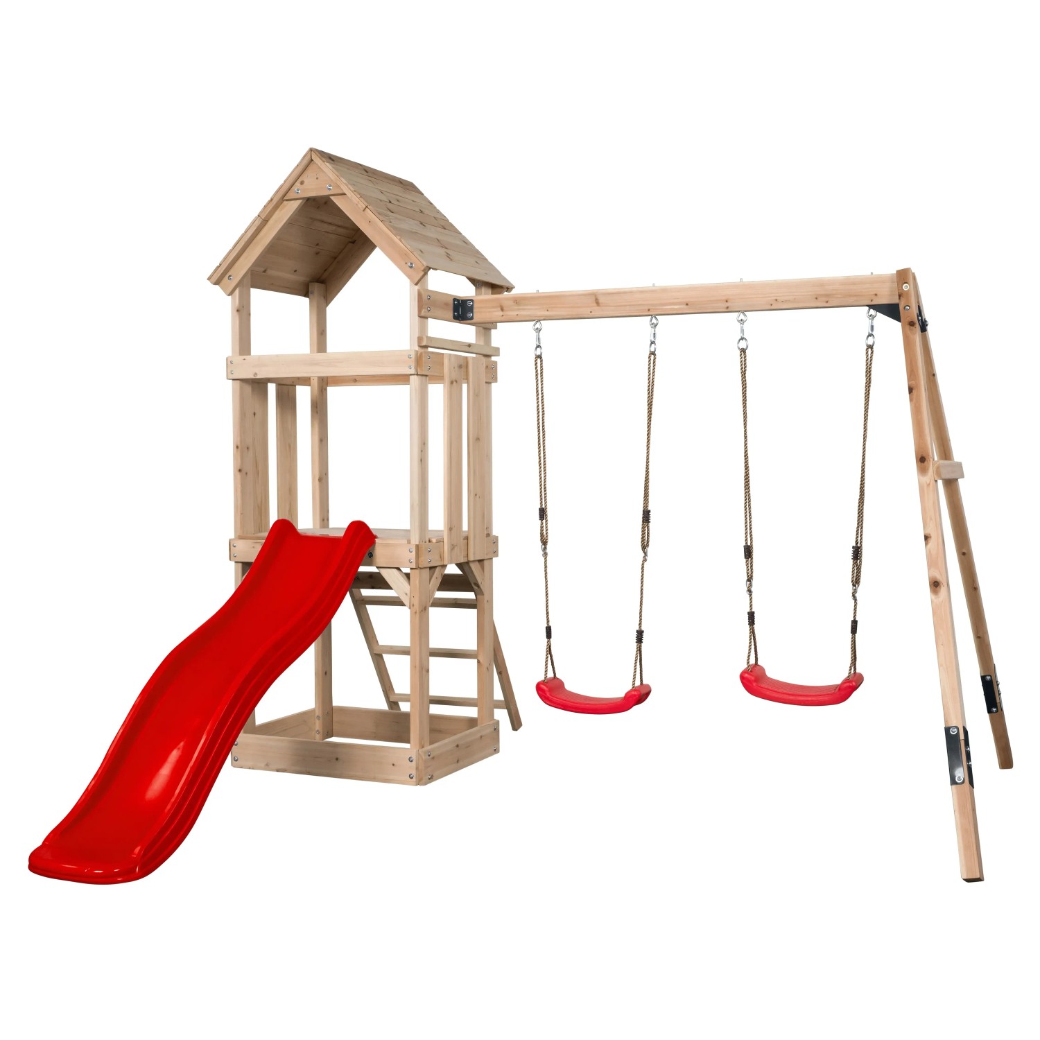 E-shop Swing King Hracia veža Noa, červená, 234 x 265 x 280 cm