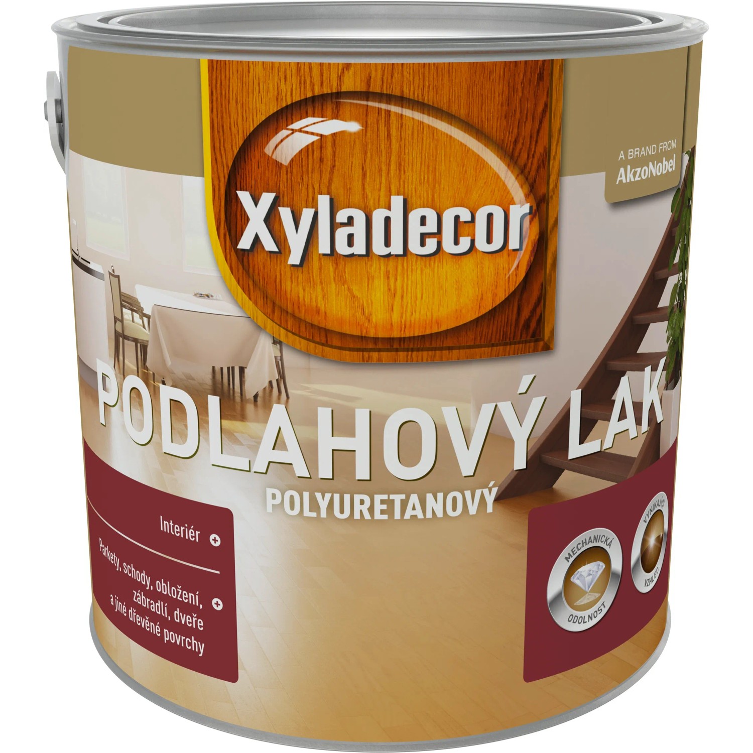 E-shop Xyladecor Podlahový lak polyuretanový polomatný 2,5 l