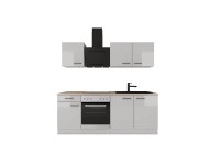 Flex-Well Kuchyňa LEVI 210 cm/typ 1-rúra/var.doska/digestor