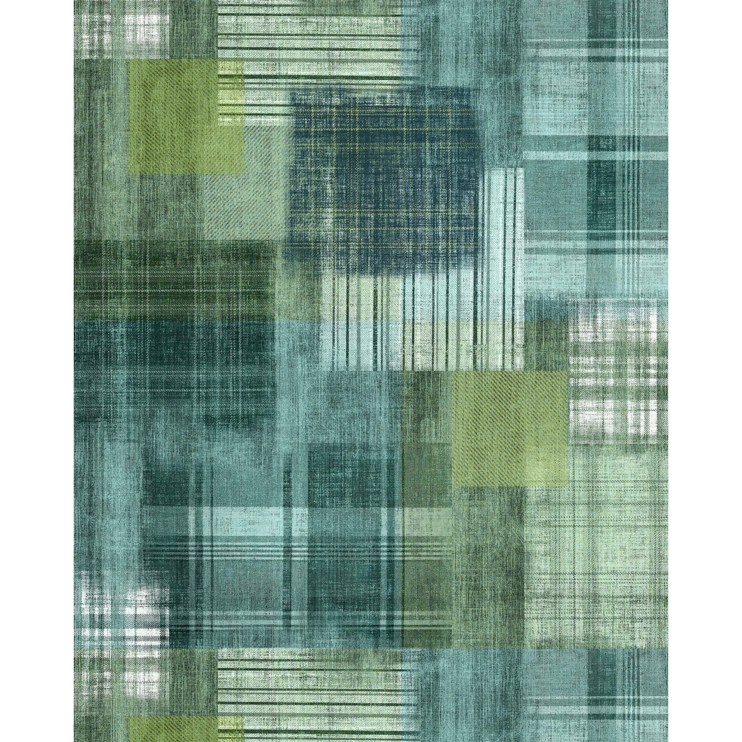 E-shop Komar Vliesová fototapeta Patchy Plaid, 200 x 250 cm