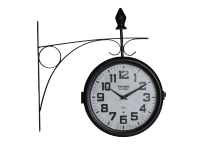 SPLENDID Nástenné hodiny VERTU, čierna, 34 x 33 x 9 cm