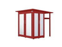 Weka Záhradná skriňa Garten Q Multi, švédska červená, 217 x 224 x 224 cm Weka Záhradná skriňa Garten Q Multi, švédska červená, 217 x 224 x 224 cm