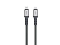 Schwaiger Nezničiteľný synchronizačný a nabíjací kábel USB-C/Lightning, 1,2 m