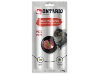 Ontario Tyčinky pre mačky z hovädzieho mäsa a pečene, 3x 5 g