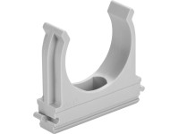 LUX Príchytka pre rúrky EUCSB40/80, EN40, sivá, 80 ks