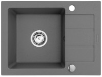 PYRAMIS Granitový drez NEXT 1B 1D Industrial Grey 62 x 44 cm PYRAMIS Granitový drez NEXT 1B 1D Industrial Grey 62 x 44 cm