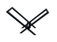 M.A.T. Stojan na palivové drevo, čierna, 57 x 25,5 x 40 cm