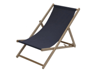 Drevené rozkladacie ležadlo, 3 polohy, grafit, 120 x 58 x 80 cm