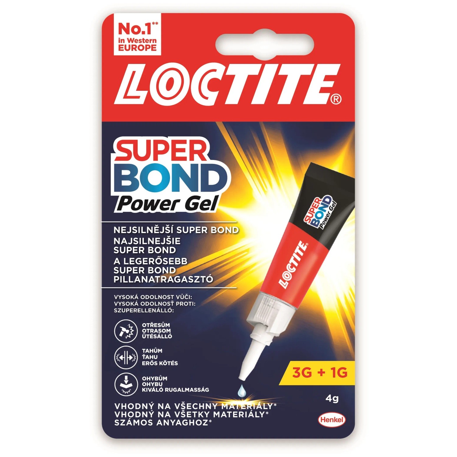 E-shop Loctite Sekundové lepidlo Super Bond Power gel 4 g