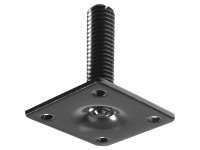 Hettich Montážna dostička so závitom M10, čierna, 90 x 90 mm