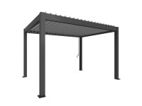 Biohort Pergola 4 x 3 tmavo sivá/strieborná 404,5 x 312 cm