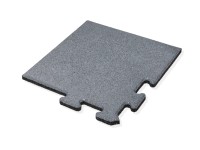 MAX3 Gumová dlažba PUZZLE rohový diel sivá 500 x 500 x 25 mm