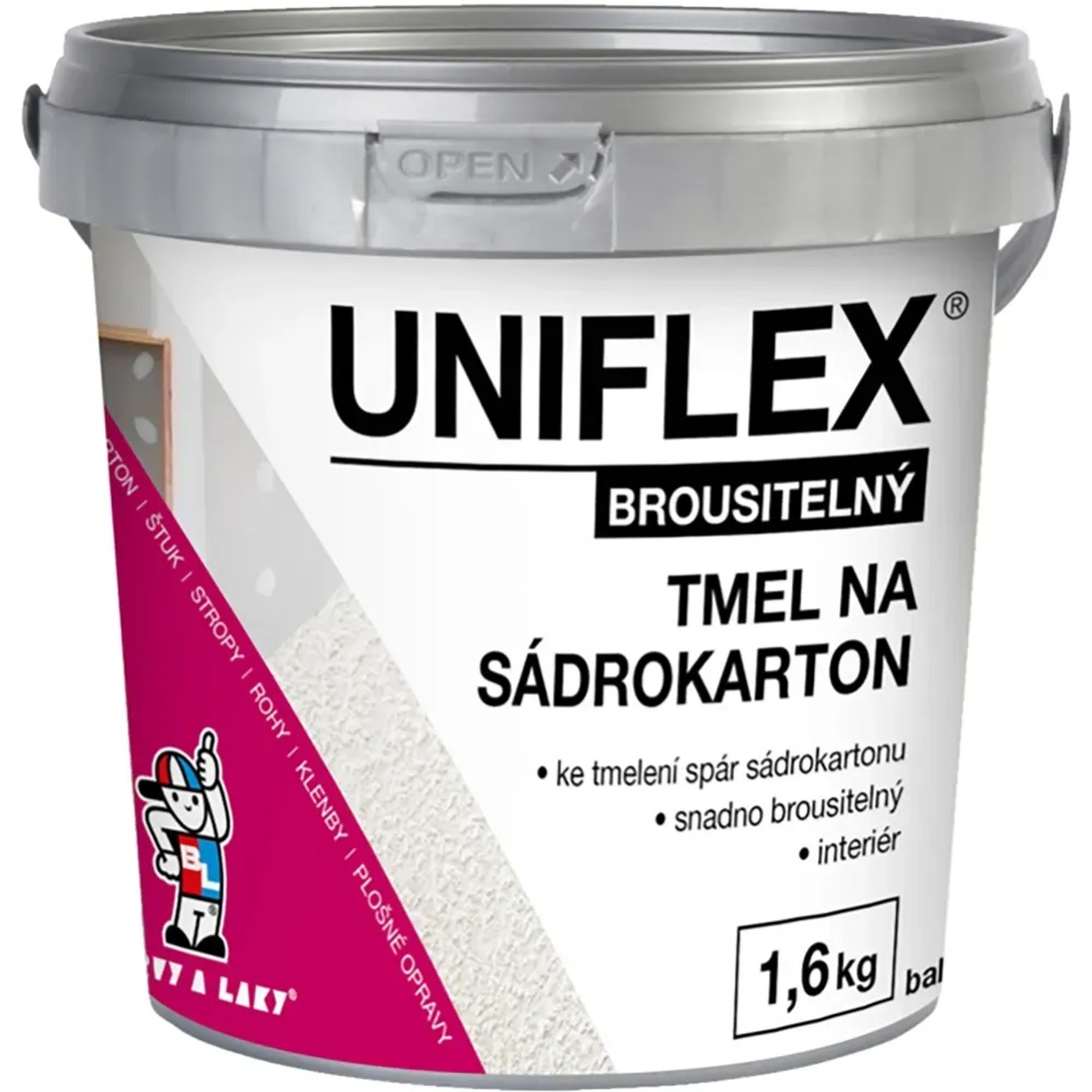 E-shop Uniflex Tmel na sadrokartón brúsiteľný 1,6 kg