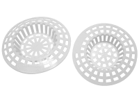 Lapače nečistôt plastové biele, 2 ks