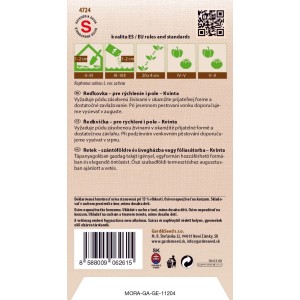 GardenSeed Premium Semienka Reďkovka Kvinta