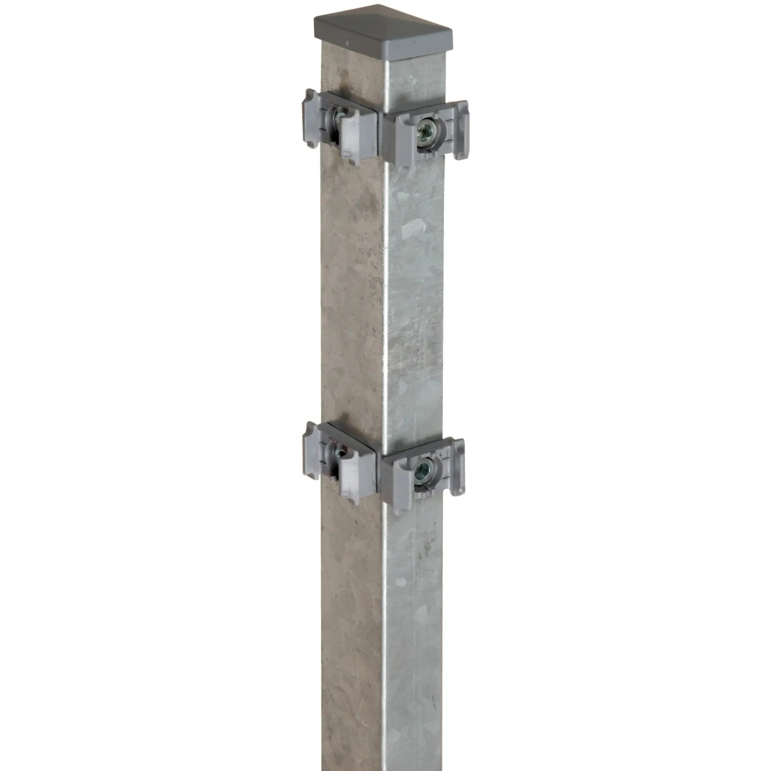 E-shop Rohový plotový stĺpik pre zvárané pletivo pozinkovaný 4 cm x 6 cm x 120 cm