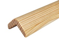 Rohová lišta z borovice 18 x 18 x 900 mm