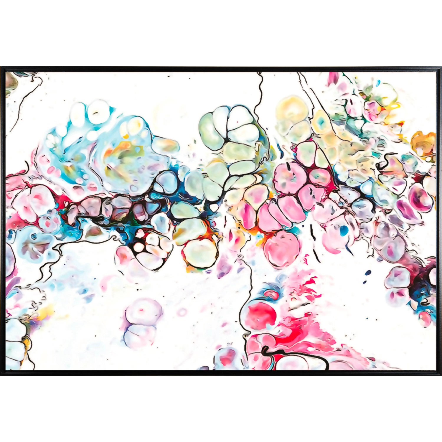 E-shop Bondecor Zarámovaný obraz Shadow Abstrakt 59 x 84 cm