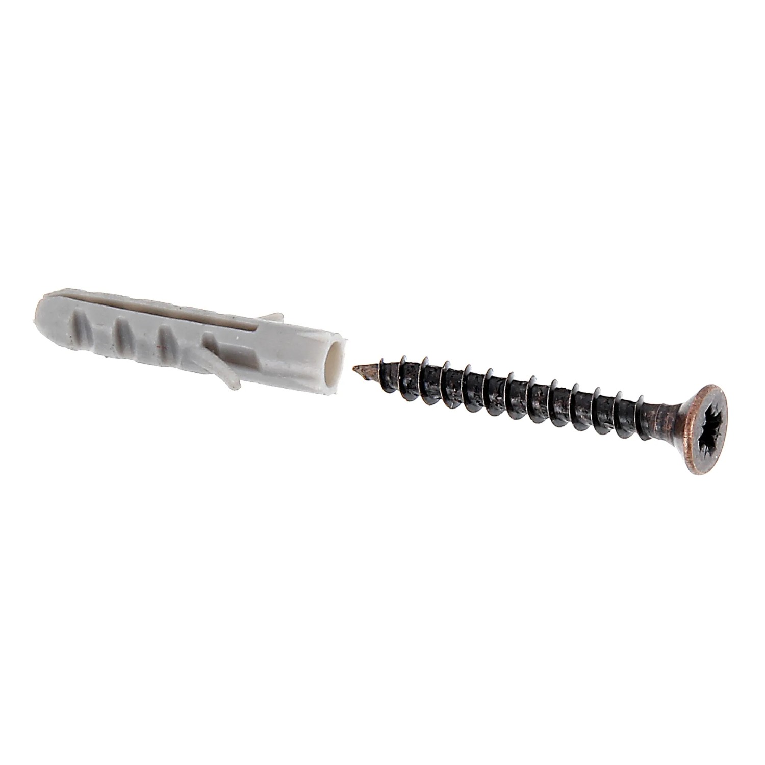 E-shop GAH Alberts súprava skrutiek a hmoždiniek, bronzovaná oceľ, 3 x 25 mm, 10 ks