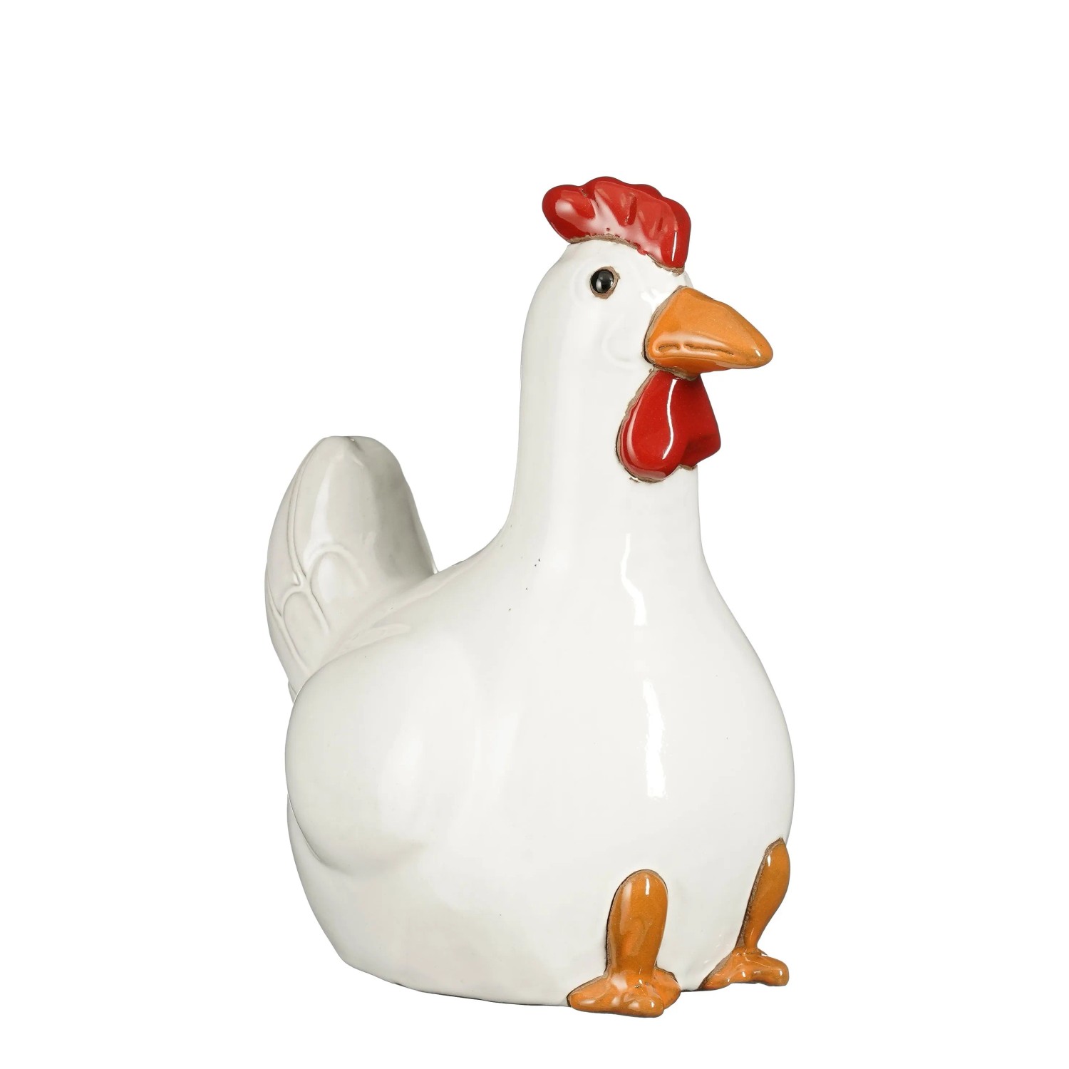 E-shop Mica Decorations Záhradná dekorácia z keramiky sliepky, 23 cm
