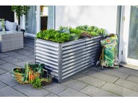 Vyvýšený záhon antracitový 150 x 70 x 70 cm