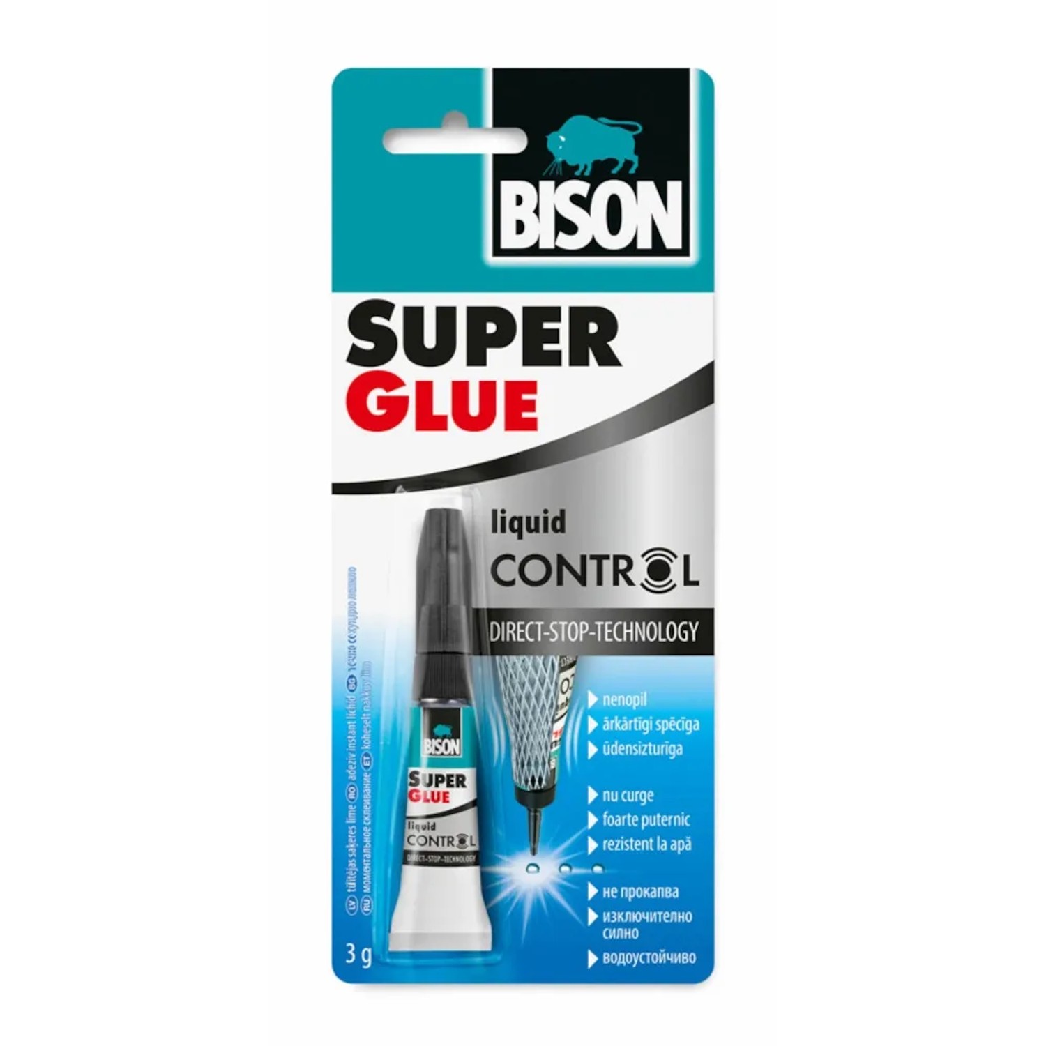 E-shop BISON Sekundové lepidlo SUPER GLUE CONTROL, 3 g