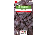 Osiva Moravia Semienka Bazalka pravá červená Purple (Ocimum basilicum)