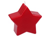 Steinhart Sviečka v tvare hviezdy, rubínová, 10,5 x 11,5 x 5 cm
