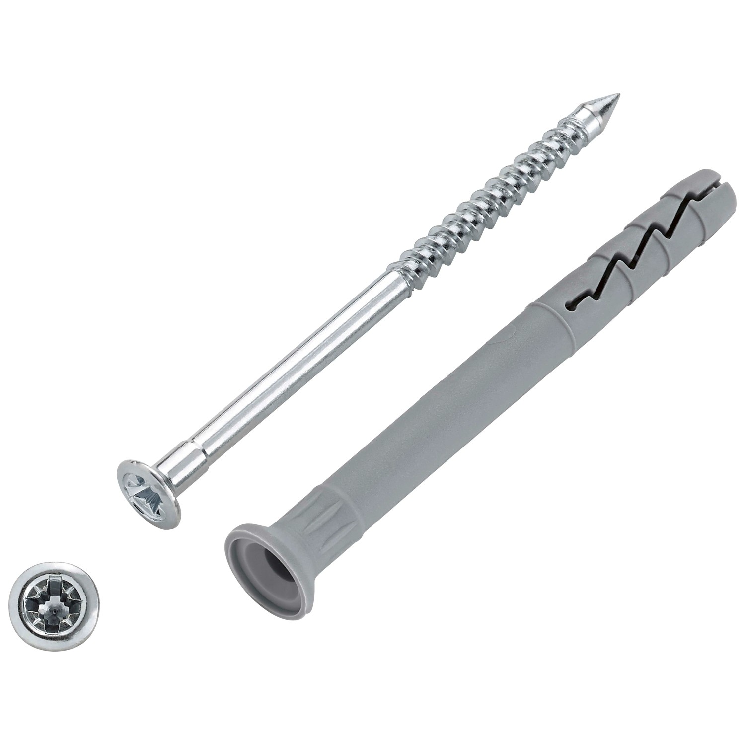 E-shop LUX-TOOLS Natĺkacia hmoždinka 8 x 80 mm, vr. skrutiek 4,7 x 84 mm, 50 ks