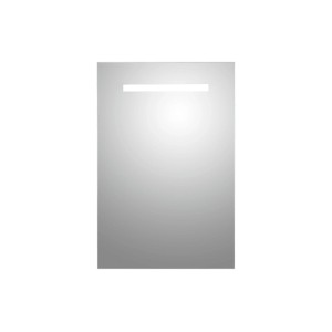 Obdĺžnikové zrkadlo s LED osvetlením v tvare kryštálu Primo, 40x60 cm, do kúpeľne alebo na toaletu pre hostí.