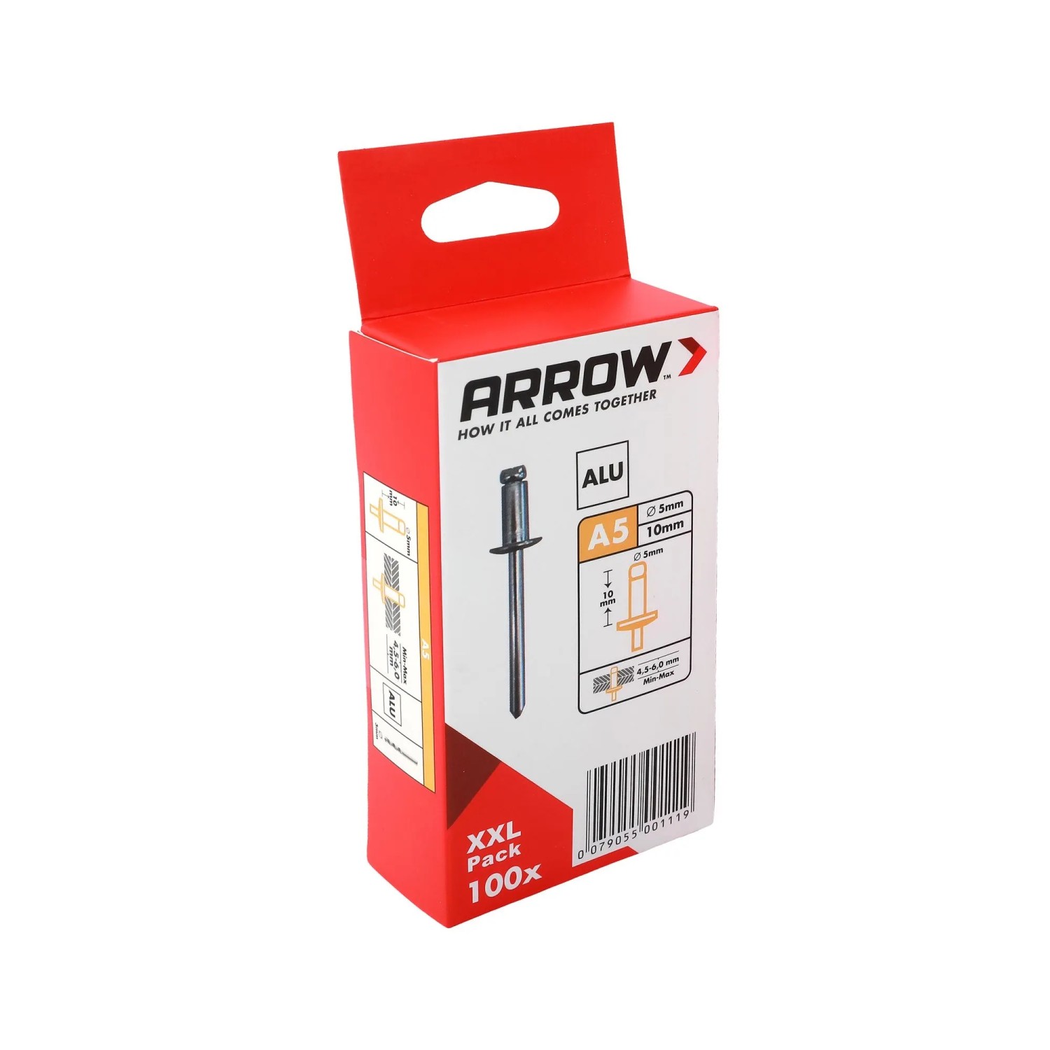 E-shop Arrow Trhací nit RA hliník, pr. 5 x 10 mm, 100 ks