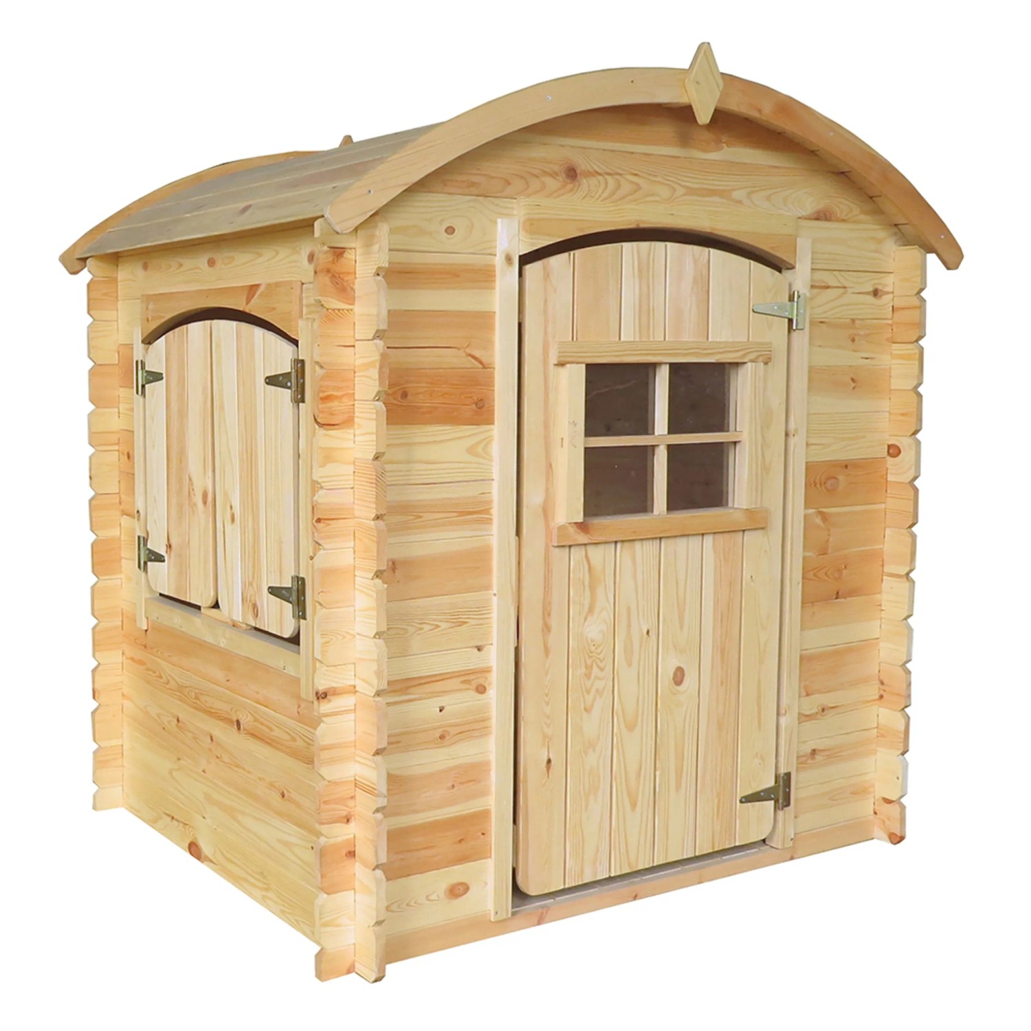 E-shop Timbela Drevený domček pre deti M505-1 bez podlahy, 94 x 118 cm