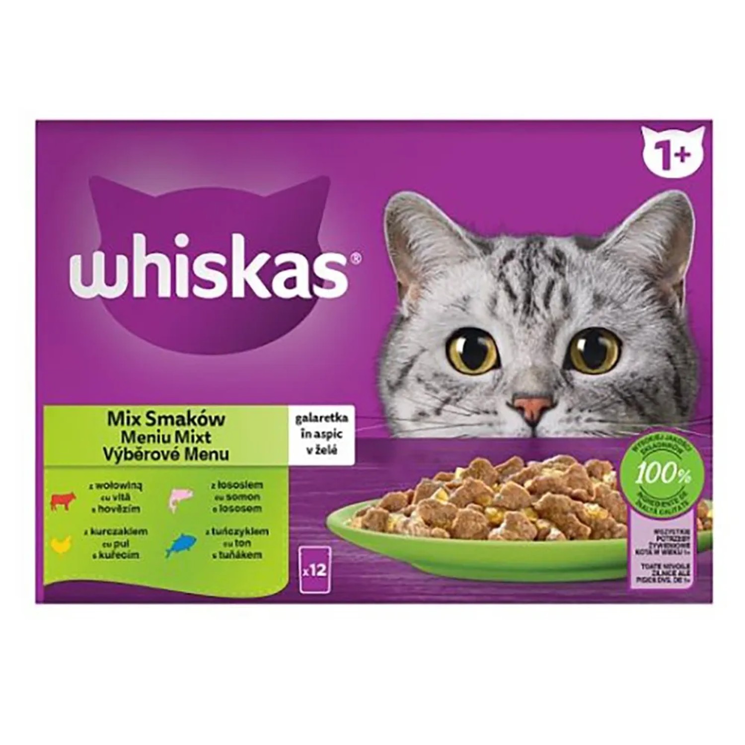 E-shop Whiskas Kapsička pre mačky Core mix v šťave, 12 x 85 g